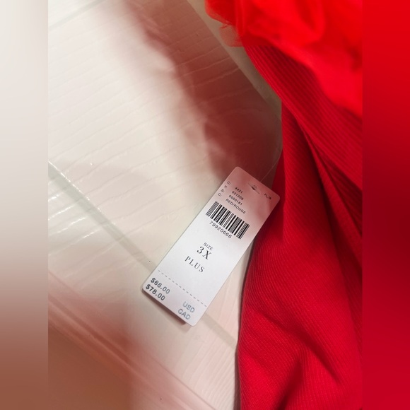 Anthropologie Dolan Left Coast DOLAN Tulle Sleeve Tank Top Red - Picture 8 of 8